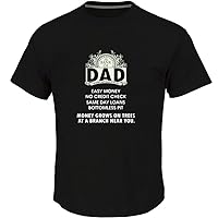 Bank of Dad Mens T-Shirt for Men XL Black