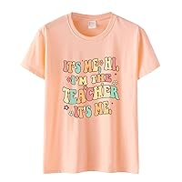 Women's Tops Funny Shirts Funny Sayings Letter Print T Shirts Trendy Preppy Tee Shirts Novelty