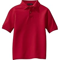 Port Authority Big boys' Youth Silk Touch Polo