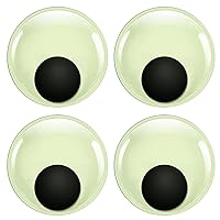 Petknows 6Pcs Giant Googly Wiggle Eyes, PETKNOWS Glow in The Dark Google  Eyes Self Adhesive for