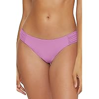 BECCA Women's Standard Color Code American Shirred Bikini Bottom, Cheeky Coverage, Swimwear Separates