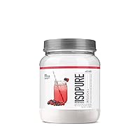 Protein Powder, Clear Whey Isolate Protein, Post Workout Recovery Drink Mix, Gluten Free with Zero Added Sugar, Infusions- Mixed Berry, 16 Servings