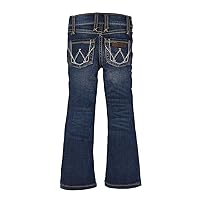 Wrangler girls Retro Stretch Boot Cut Jeans, Medium Blue, 7 Slim US