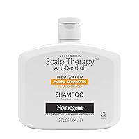 Neutrogena Scalp Therapy Anti-Dandruff Shampoo Extra Strength, with 3% salicylic acid, Fragrance Free, 12 fl oz