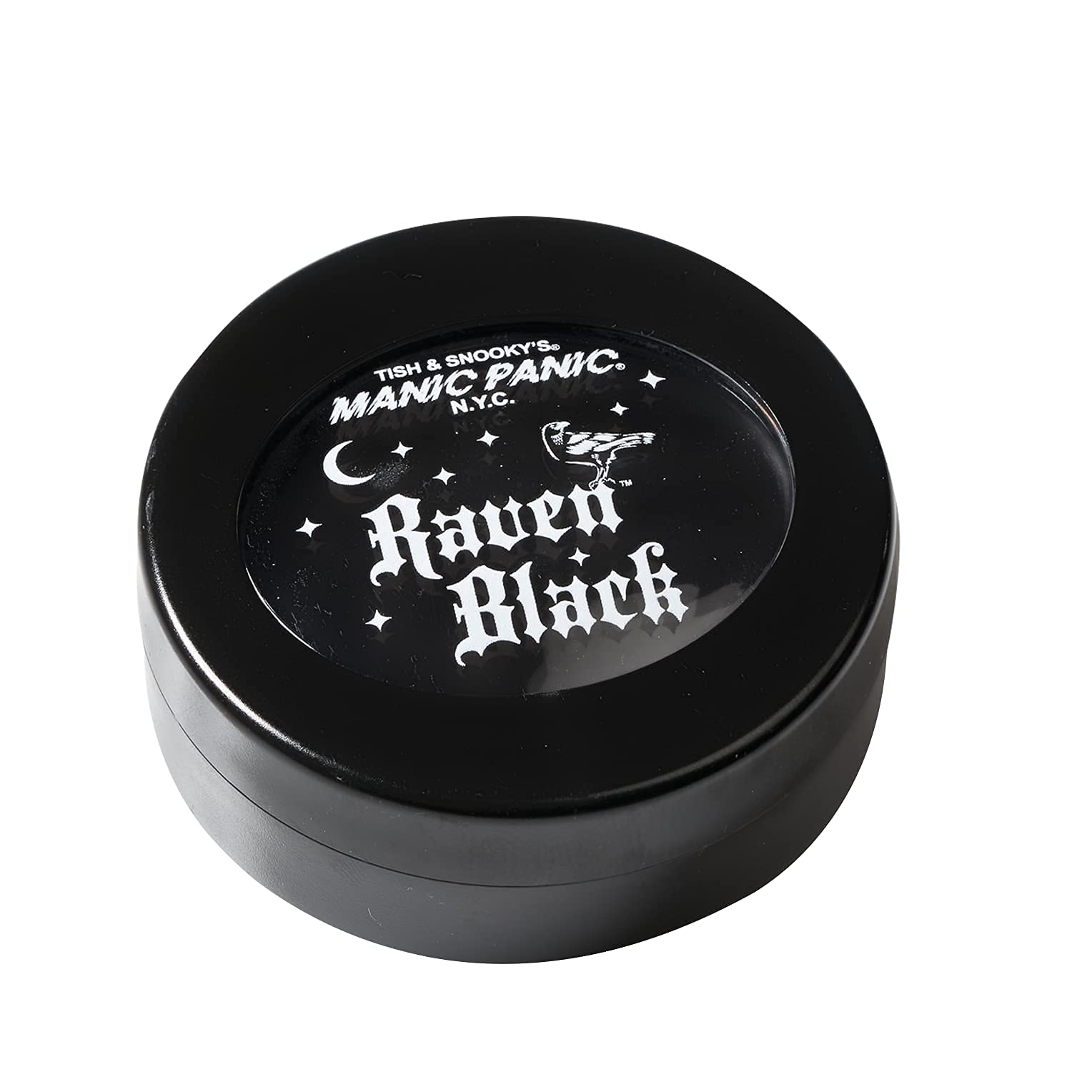 MANIC PANIC Black Raven Body & Face Paint Make-up - Full Coverage Black Face Paint & Black Body Makeup for Halloween & Everyday Use - Use as Makeup Base or Eyeliner - Set with Powder to Last All Day