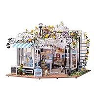 House Kit Pet Shop - DIY Miniature Dollhouse Kit - Tiny House Building Kit with Furniture for Adults - Creative Miniature Craft Kits ( No Dust Cover)