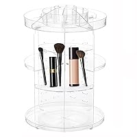 Makeup Organizer 360 Degree Rotating Skincare Organiser Large Capacity Cosmetic Storage Spinning Make up Stand for Table Bathroom