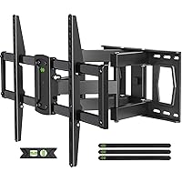 Full Motion Mount, USX MOUNT Wall Mount for Most 42-86 inch TVs, Holds up to 120lbs, Max VESA 600x400mm, Swivel TV Bracket with Dual Articulating Arms Tilt Rotation Fits 16