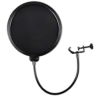 Studio Microphone Pop Filter Round Shape Mic Wind Mask Shield Screen