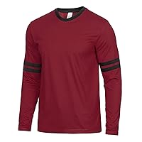 Long Sleeve Shirts for Men - Soft Comfy Casual Tee Round Neck Full Sleeves Men's Ringer T-Shirt