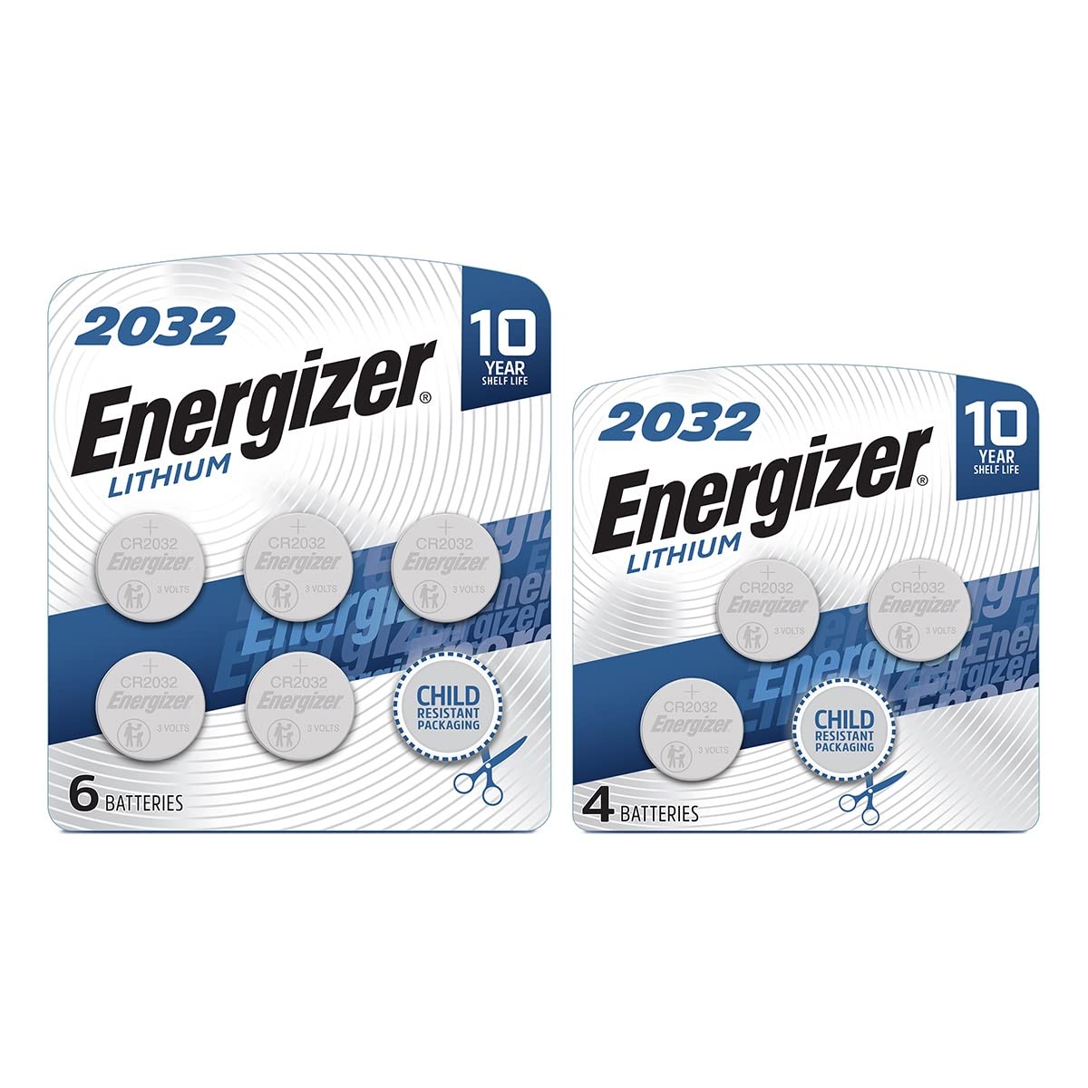 Energizer 2032 Batteries, Lithium CR2032 Watch Battery Combo Pack, 10 Count