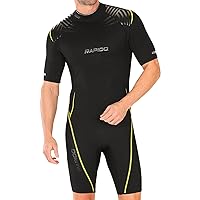 Rapido Boutique Collection Men's Equator Superior Flex Stretch Neoprene Wetsuit Shorty Scuba Snorkeling Surf Suit