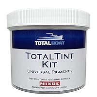 TotalTint Universal Liquid Mixol Pigments Kit (10X 20ml Bottles)| Coloring Agent Tints for Paint & Epoxy, 6.7 Fl Oz (Pack of 1)