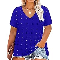 RITERA Plus Size Tops for Women Short Sleeve Oversized Summer Tshirt Casual Henley Tshirt Ladies Blouses Basic Shirt
