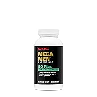Mega Men 50 Plus One Daily Multivitamin | Supports Prostate Function | Includes Support for Heart, Brain, & Eye Health | 60 Count