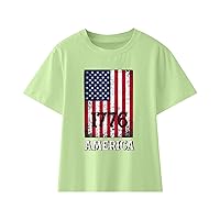 Boy Long Sleeve Shirt Set Toddler Boys Girls Short Sleeve Independence Day 4 of July Left Handed Tee Ball Glove