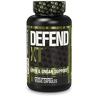 Defend-XT Liver & Organ Cycle Support - Heart Health & Cholesterol Support w/ Bergavit 40, Milk Thistle, Reduced Gluathione - Powerful Antioxidant, PCT, Cardio & Detox Supplement - 60 Veg Pills