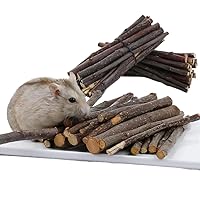 300G/10oz Guinea Pig Toys, Promotes Dental Health, Apple Sticks Rabbit Toys, They Can Be Used in Cages or Play Areas to Keep Your Furry Friends Engaged and Happy.