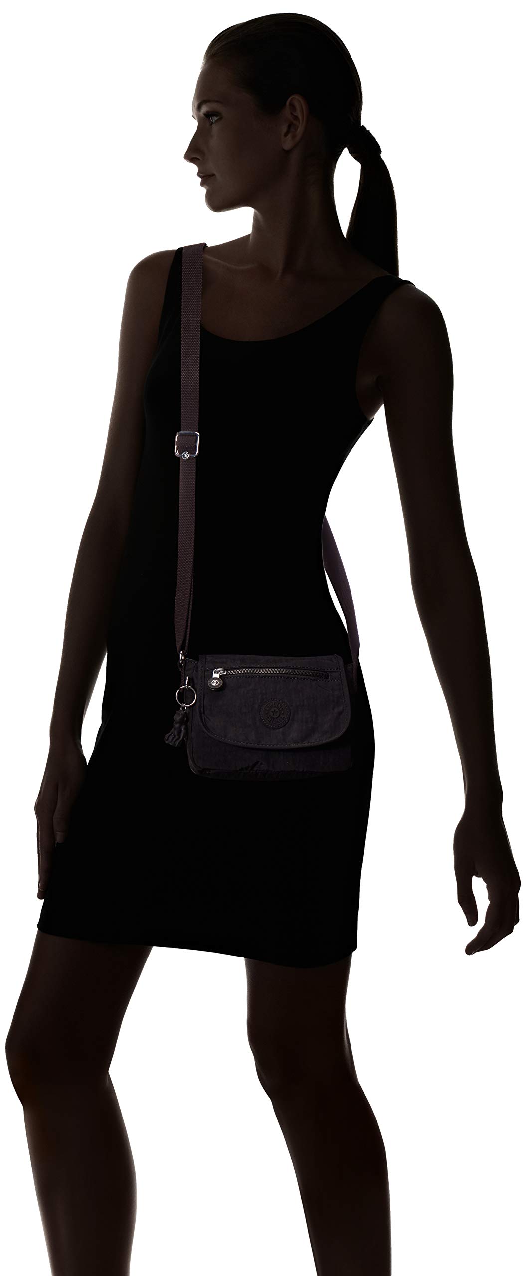 Kipling Women's Sabian Mini Crossbody, Lightweight Everyday Purse, Shoulder Bag, Black Noir