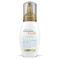 OGX Quenching + Coconut Curls Frizz-Defying Moisture Mousse, 8 Ounce
