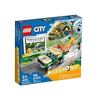 LEGO® City Wild Animal Rescue Missions 60353 Building Kit; Fun, Interactive, Digital Adventure Playset for Kids Aged 6+