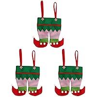 3pcs Christmas Candy Pouch Bags Christmas Candy Bag Christmas Candy Handbag Candy Bag for Christmas Crafts