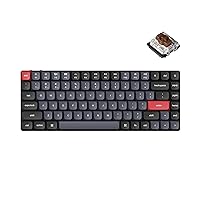 Keychron K3 Pro Wireless Custom Mechanical Keyboard, 75% Layout QMK/VIA Programmable Bluetooth/Wired RGB Ultra-Slim with Hot-swappable Gateron Low-Profile Brown Compatible with Mac Windows Linux