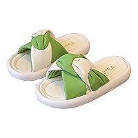 Toddler Pillow Slippers Shower Bathroom Comfort Non Slip Thick Sole Slippers Summer Beach Shoes Deep Well Slides