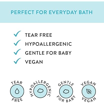 The Honest Company 2-in-1 Cleansing Shampoo + Body Wash | Gentle for Baby | Naturally Derived, Tear-free, Hypoallergenic | Lavender Calm, 10 fl oz