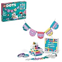 LEGO DOTS Unicorn Creative Family Set, 5in1 Toys with Letter Board, Bracelet Making Craft Set, Creative Hobby for Girls and Boys from 6 Years 41962