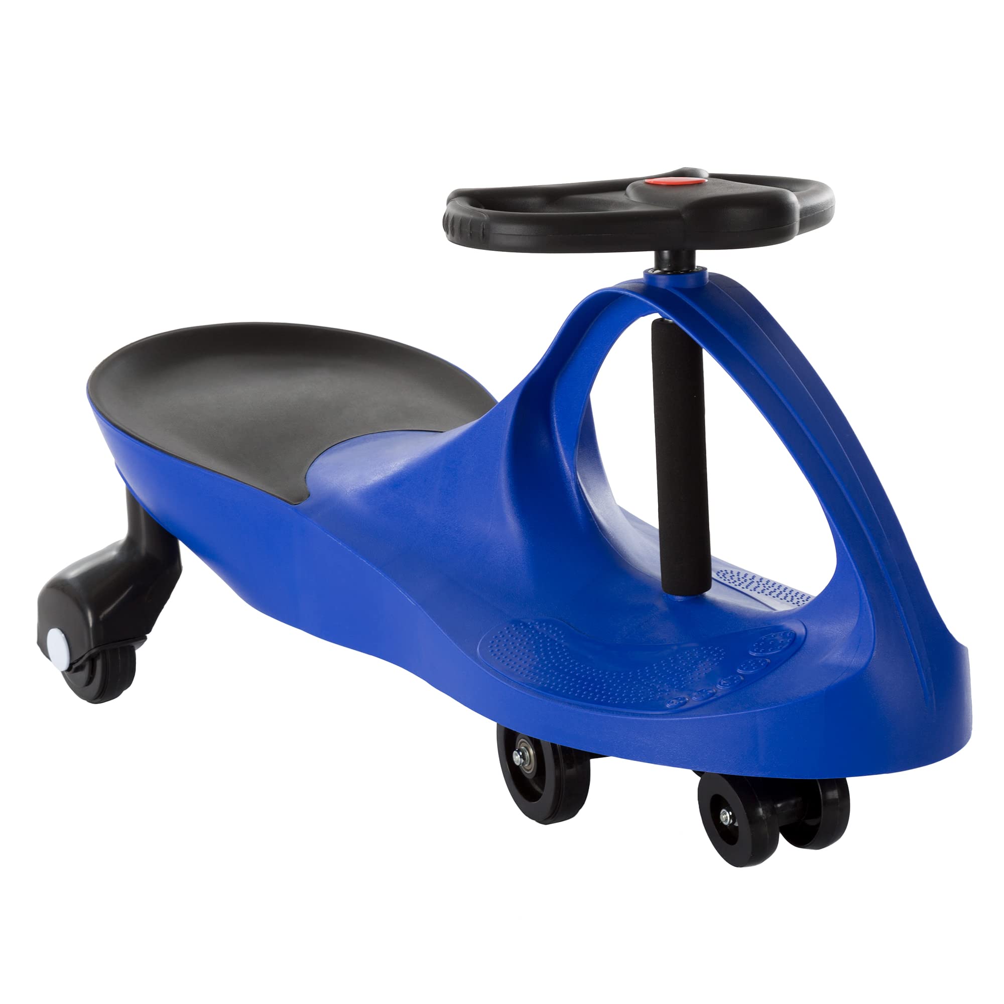 Lil' Rider Wiggle Car Ride on Toy - No Batteries, Gears, or Pedals - Just Twist, Swivel, and Go - Outdoor Ride on for Kids 3 Years and Up (Blue), Large
