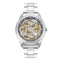 Seal and Walrus Classic Watches for Men Fashion Graphic Watch Easy to Read Gifts for Work Workout