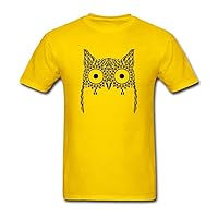 Men's Owl Short Sleeve T-Shirt Yellow