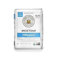 King Arthur, 100% Organic Unbleached Bread Flour, Non-GMO Project Verified, No Preservatives, 5 Pounds