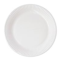 Procos 91376 Plates, White, 20 cm, Pack of 10, Compostable, Tableware, Birthday, Theme Party