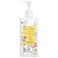 Body Wash & Hand Wash - Hydrating Face, Body Wash & Hand Soap Cleanser with Hyaluronic Acid Body Wash - SkinRestore Body & Hand Cleanser for Sensitive Skin for Women 350ml (Blushing Blossoms)