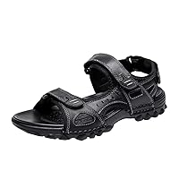 Men's Yucatan 3-Strap Sandal Leather Open Toe Outdoor Comfort Beach Water Sport Sandals Summer