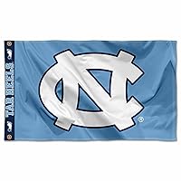 College Flags & Banners Co. UNC Tar Heels Printed Header 3x5 Foot Banner Flag