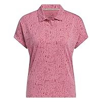 adidas Women's Go-to Printed Golf Polo Shirt