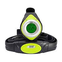 Fitness Tracker Heart Rate Monitor - Healthy Wristband Sports Pedometer Activity Tracker Steps Counter Stop Watch Alarm Water Resistant - with Calorie Counter and Target Zones - Pyle PHRM38GR (Green)