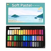 LOONENG Non Toxic Soft Pastels Chalk, Soft Chalk Pastels Stick for Crafts  Projects