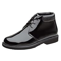 Uniform Classics Poromeric Chukka Dress Boots for Men and Women - Ultra-Lightweight with High-Shine Upper and Slip-Resistant Non-Marking Blown Rubber Outsole