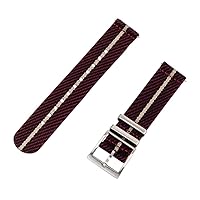 Clockwork Synergy- Slanted NATO Quick Release Watch Band Straps, Replacement Watch Straps for Men Women