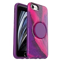 OtterBox + Pop Symmetry Series Case for iPhone SE (3rd & 2nd gen) & iPhone 8/7 (Only - Not Plus) - Non-Retail Packaging - Berry Flow