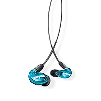 Shure SE215 Wired Earbuds - Sound Isolating, Clear Sound, Deep Bass, Secure Fit - Blue