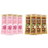 Body Wash With Silk Extract For Noticeably Silky, Soft Skin Daily Silk Body Soap With White Peach & Orange Blossom 20 fl oz 4 pack & Body Wash Shea Butter & Brown Sugar