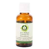 R V Essential Pure Melissa Essential Oil 10ml (0.338oz)- Melissa Officinalis (100% Pure and Natural Steam Distilled)