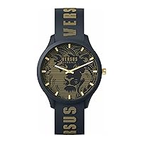 Versus Versace Domus Collection Mens Watch Featuring Sporty Adjustable Silicone Strap