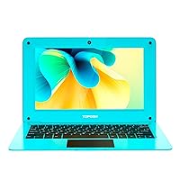TOPOSH 10.1 Inch Kids Laptop Windows 10 PC Notebook Computer 6GB RAM+64GB SSD Celeron N3350 Quad-Core Graphics 1.1 GHz with US Keyboard WiFi Bluetooth