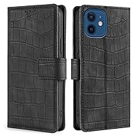 Wallet Folio Case for Samsung Galaxy A11 American Edition, Premium PU Leather Slim Fit Cover, 3 Card Slots, Portable, Black